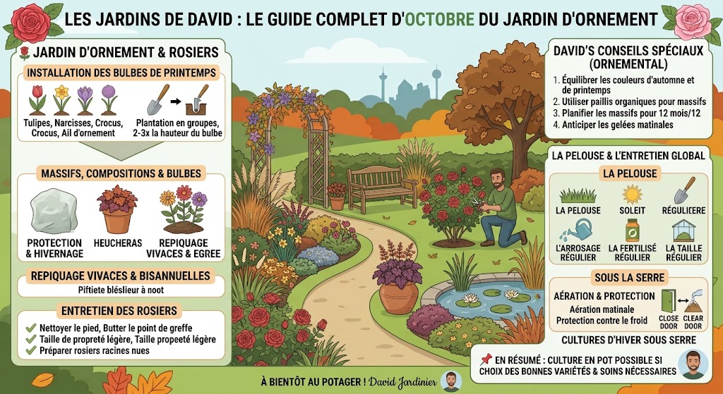 Le jardin d'ornement en octobre