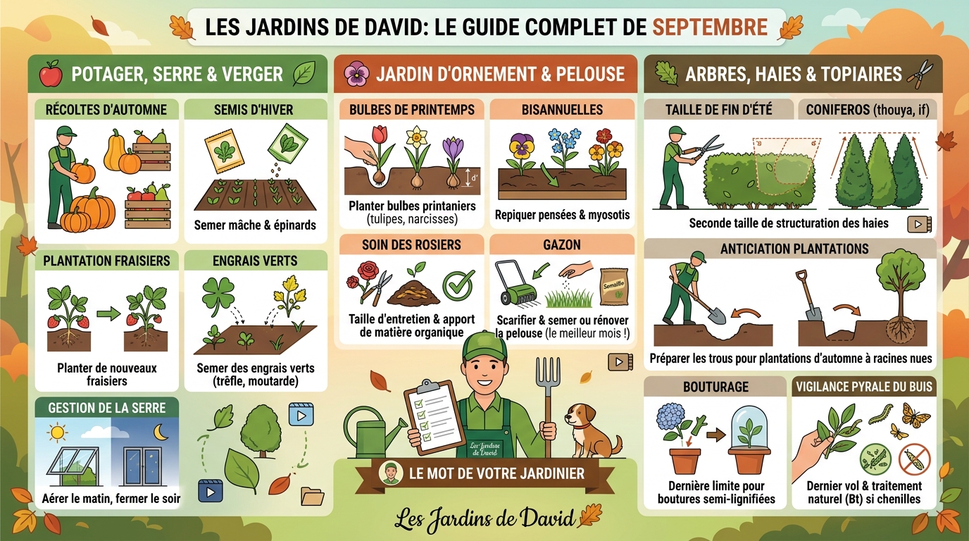 Les travaux du jardin en septembre